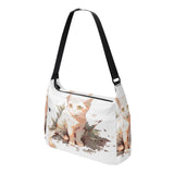 Cat Print  Journey Laptop Messenger & Shoulder Bag