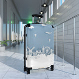 LFO - Luggage Factory - Blue Travels Suitcase