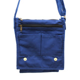 LFO -  Cotton Canvas Messenger Bag - Navy Blue