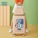 2022  cute suitcase with Cosmetic bag 20/22/24/26/28 inches girl
