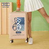 2022  cute suitcase with Cosmetic bag 20/22/24/26/28 inches girl