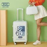 2022  cute suitcase with Cosmetic bag 20/22/24/26/28 inches girl