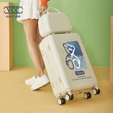 2022  cute suitcase with Cosmetic bag 20/22/24/26/28 inches girl