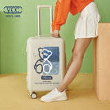 2022  cute suitcase with Cosmetic bag 20/22/24/26/28 inches girl