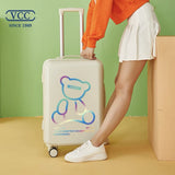 2022  cute suitcase with Cosmetic bag 20/22/24/26/28 inches girl