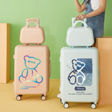 2022  cute suitcase with Cosmetic bag 20/22/24/26/28 inches girl