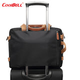 COOLBELL business backpack 15.6 17.3 inch backpack computer backpack canvason laptop bag