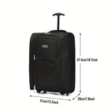 17 Inch Trolley Bag With Wheels For Travel, Men's Rolling Travel Bag, Carry-On Luggage Business Bag