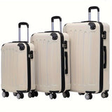 Lightweight Trolley Luggage Set, 3-Piece Suitcase Set (20", 24", 28"), Ideal for Travelers