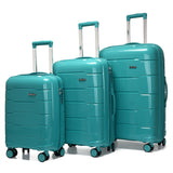 3 Pcs 20/24/28 Inch Travel Suitcase on Wheels Rolling Luggage Case