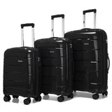 3 Pcs 20/24/28 Inch Travel Suitcase on Wheels Rolling Luggage Case
