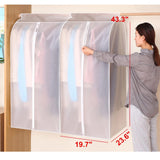 3D Zipper Clothes Dust Cover Clothes Storage Wardrobe Suit Case Cover