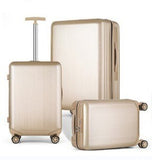 3Pcs ABS+PC Luggage Set Travel Suitcase Set Wiredrawing Trolley Case 3