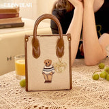 Winnie the Pooh women's bag handbag 2022 new one-shoulder canvas bag summer small bag Messenger bag