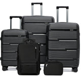 5pcs Luggage Sets, Carry On Suitcase Hard Shell Lightweight Travel Essentials