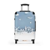 LFO - Luggage Factory - Blue Travels Suitcase