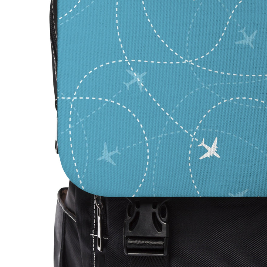 LFO - Luggage Factory - Planes Trails | Unisex Casual Shoulder Backpack