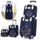 Trolley travel bag female large-capacity portable short-distance travel hand-pulled bag mother boarding trend travel luggage bag