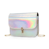 Fashion Shoulder Bag Women Laser Leather Crossbody