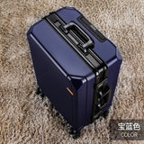 Fashion Rolling Luggage Aluminum Frame | Aluminum Usb Charging Trolley