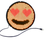 P3 32x32 Pixel Full Color Led Round Screen Module Bluetooth Programmable Animation Text Diy Backpack Screen Advertising Display