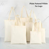 Hot Sale Wholesale 100pcs/lot Eco Friendly Cotton Shopping Canvas Tote