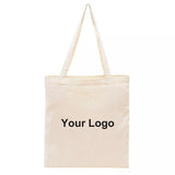 Hot Sale Wholesale 100pcs/lot Eco Friendly Cotton Shopping Canvas Tote
