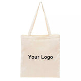 Hot Sale Wholesale 100pcs/lot Eco Friendly Cotton Shopping Canvas Tote