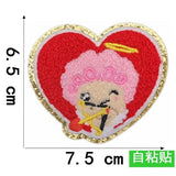 Ironing On Panda Love Patch Towel Embroidery Patches For Clothes DIY