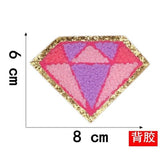 Ironing On Panda Love Patch Towel Embroidery Patches For Clothes DIY