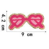 Ironing On Panda Love Patch Towel Embroidery Patches For Clothes DIY