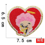 Ironing On Panda Love Patch Towel Embroidery Patches For Clothes DIY