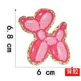 Ironing On Panda Love Patch Towel Embroidery Patches For Clothes DIY