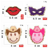 Ironing On Panda Love Patch Towel Embroidery Patches For Clothes DIY