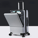 KANGSHILU Aluminum Frame 20 Inches Travel Suitcases Universal Wheel