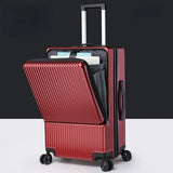 KANGSHILU Aluminum Frame 20 Inches Travel Suitcases Universal Wheel