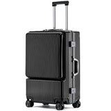 KANGSHILU Aluminum Frame 20 Inches Travel Suitcases Universal Wheel