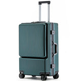 KANGSHILU Aluminum Frame 20 Inches Travel Suitcases Universal Wheel