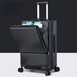 KANGSHILU Aluminum Frame 20 Inches Travel Suitcases Universal Wheel