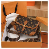 Leather Texture Fashion Retro Hand Bag Small Square New Fashion Niche