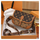 Leather Texture Fashion Retro Hand Bag Small Square New Fashion Niche