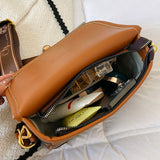 Leather Texture Fashion Retro Hand Bag Small Square New Fashion Niche