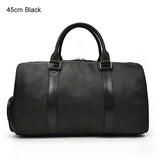 Maheu Hot Genuine Leather Men Women Travel Bag Soft Real Leather