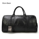 Maheu Hot Genuine Leather Men Women Travel Bag Soft Real Leather