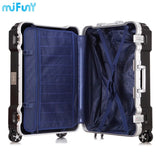 Mifuny Aluminum Frame Trolley Case With Cup Holder Male Travel