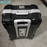 Mifuny Aluminum Frame Trolley Case With Cup Holder Male Travel