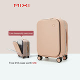 Mixi Patent Design Aluminum Frame Suitcase Carry On Rolling Luggage