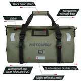Motorcycle Waterproof Tail Bag Travel Outdoor Dry Luggage Roll Pack