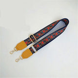 Narrow Shoulder Strap Adjustable Women's Bag Belts with Ethnic Color
