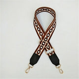 Narrow Shoulder Strap Adjustable Women's Bag Belts with Ethnic Color